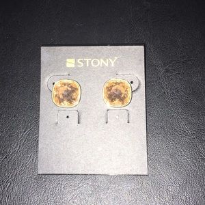 Stony Gold Earrings